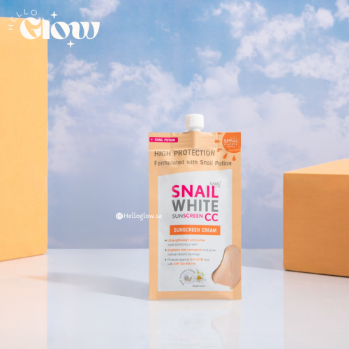حماية من الشمس مع سي سي كريم - SNAILWHITE CC Sunscreen SPF 50 6ml