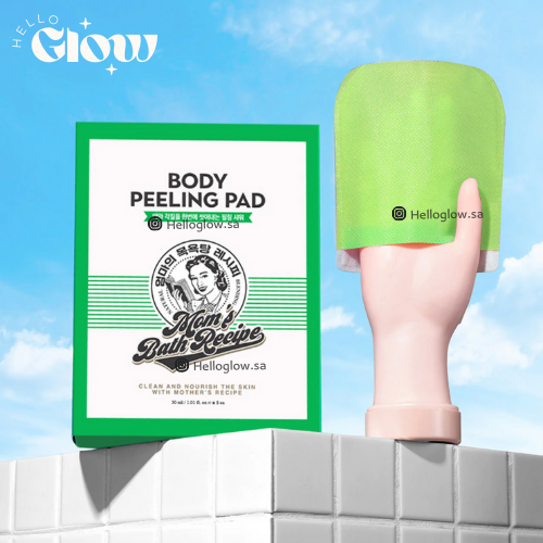 ليفة مومز باث لتقشير وترطيب الجسم الاصلية -  Mom's Bath Recipe Body Peeling Pad Original
