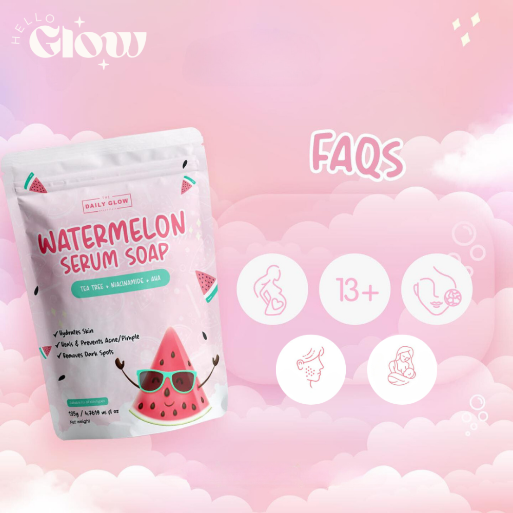صابون البطيخ - The Daily Glow Watermelon soap