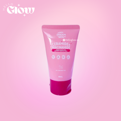 كريم ترطيب و تفتيح اليدين من دريم سكين - CERAMIDE + NIACINAMIDE BARRIER DEFENSE AND DARK SPOT FADER GEL CREAM