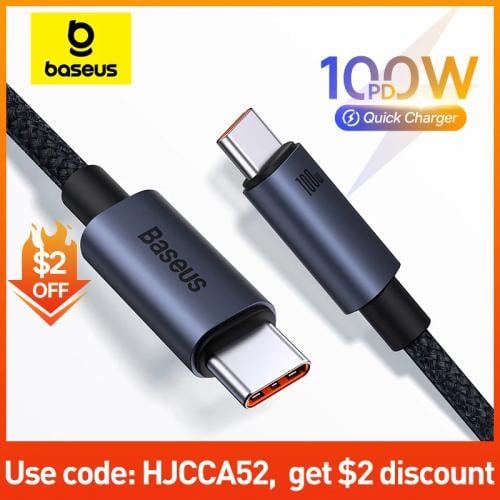 Baseus-كابل usb نوع c شاحن سريع للهاتف المحمول ، آ...