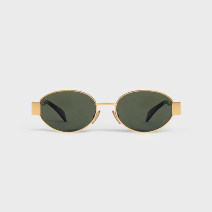 نظارة سيلين- زيتي ذهبي- Celine Sunglasses
