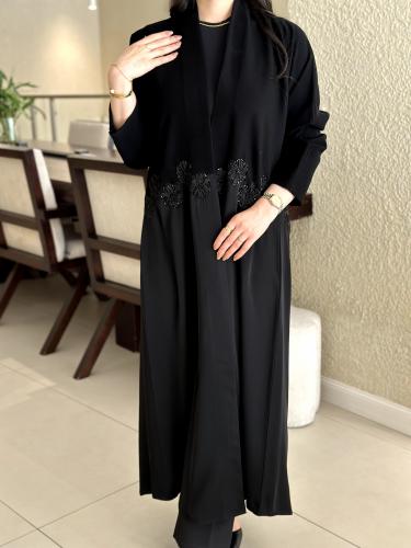 عباية شغف ماشيل مع بعض قماش ملكي وقماش تفتح خفيف م...