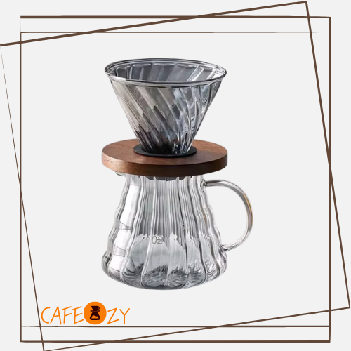 طقم V60 زجاجي دخاني بشكل هرمي مخطط 02