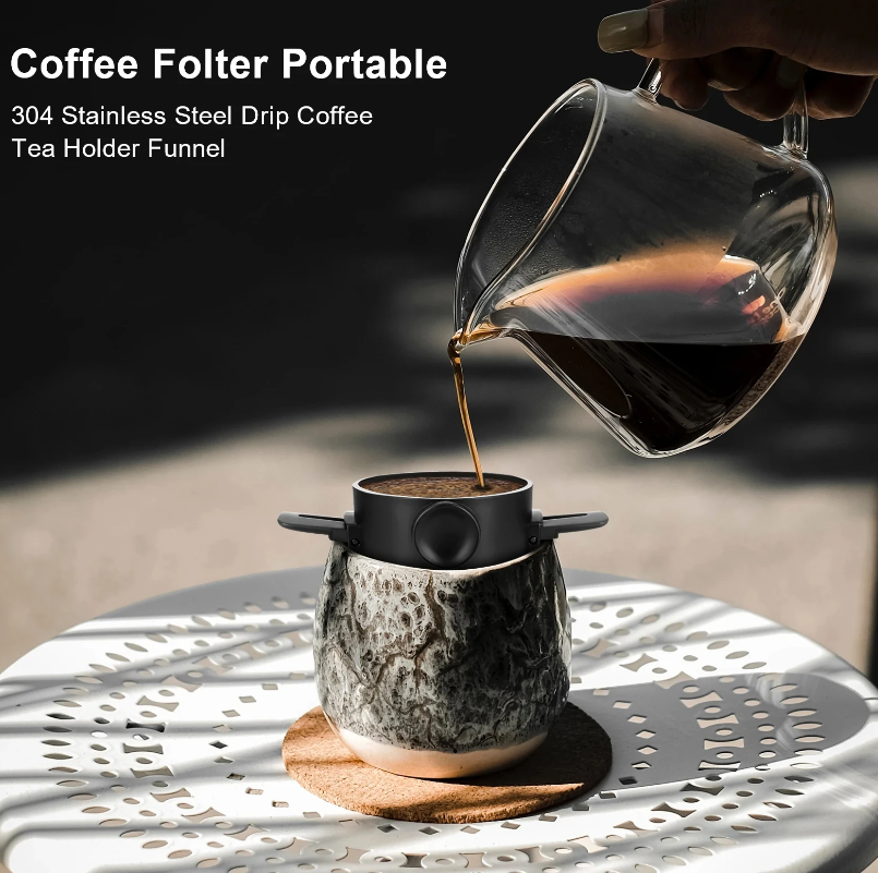 فلتر قهوة محمول بأذرعة قابلة للطي