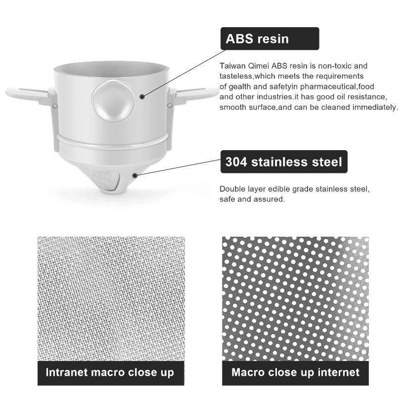 فلتر قهوة محمول بأذرعة قابلة للطي