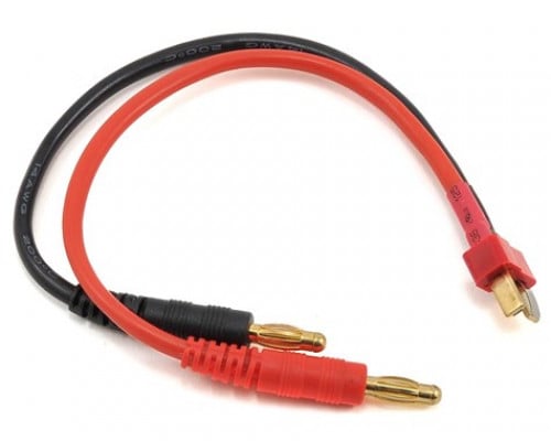 ProTek RC Heavy Duty T-Style T-Plug Deans Ultra Plug Charge Lead (Male to 4mm Banana) for RC PTK-5216