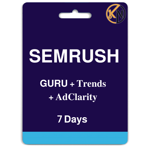حزمة سيمرش GURU + trends + Ad Clarity – اشتراك 7 أ...