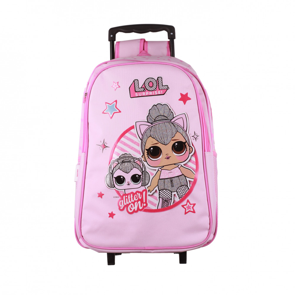 Set 45 in 1 Trolley Bag 18 Inch Pink LOL alraqia for toys and