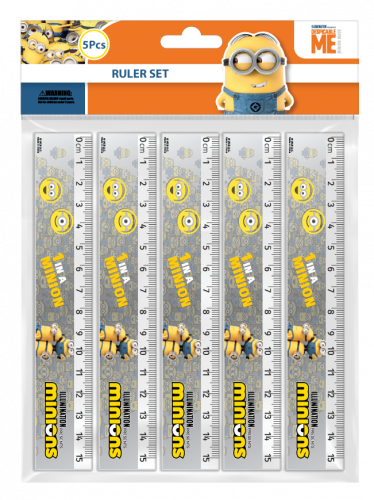 مسطرة مينيونز - 5 حبات