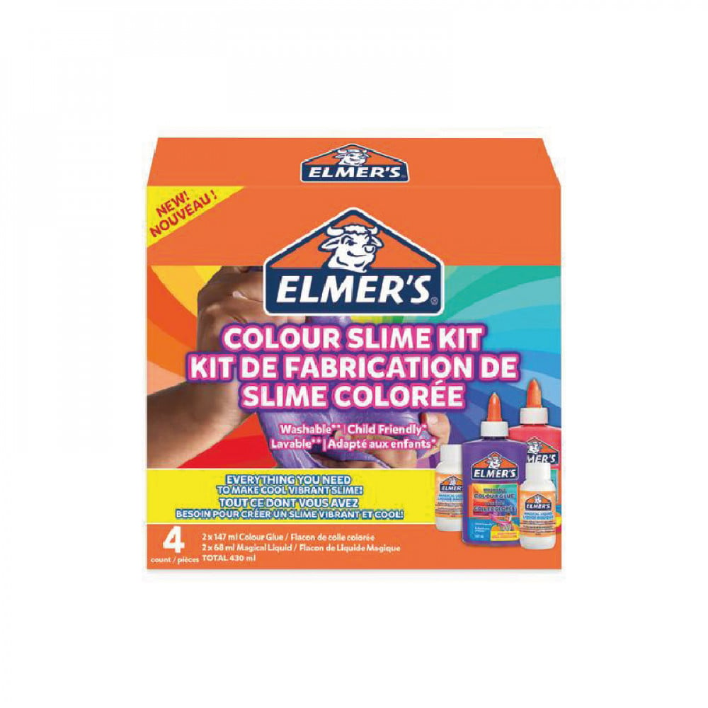 Elmers Colour Slime Kit 4 pieces
