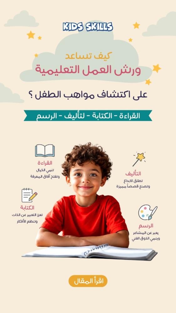 كيف تساعد ورش العمل التعليمية على اكتشاف مواهب الطفل