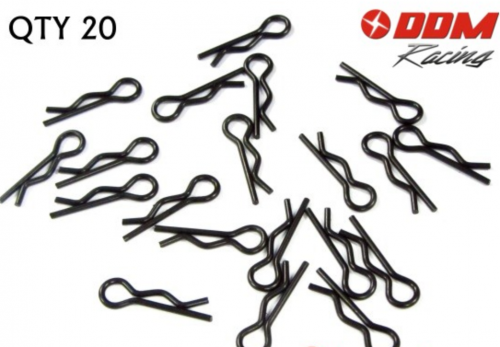 DDM Steel Body Clips (8mm) for 1/5 and 1/8 Scale (Set of 20)