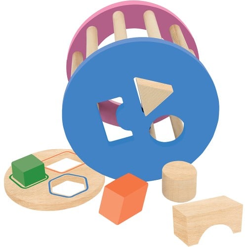 أسطوانة خشبية للتعليم عن طريق التركيب