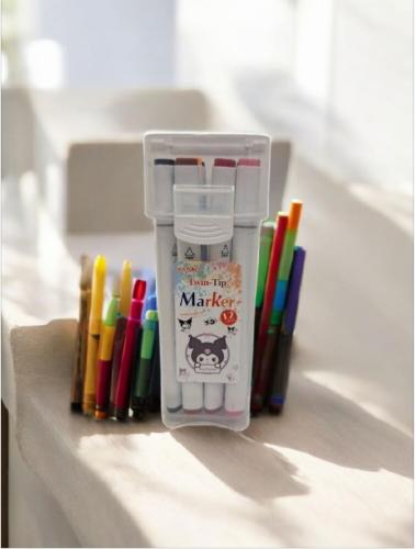 أقلام ماركر 12قطعة كرومي