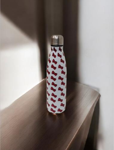 قارورة ماء ستانلس ستيل بغطاء وطبعات فيونكات 500مل