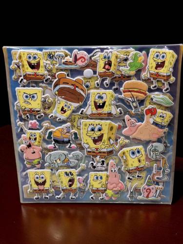 ملصقات مزدوجة الطبقة شخصية سبونج بوب