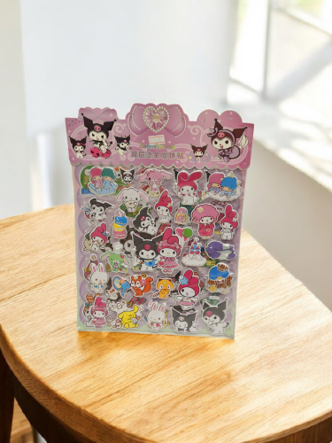 ملصقات شخصيات كرتونية تتضمن صفحتين استيكرات