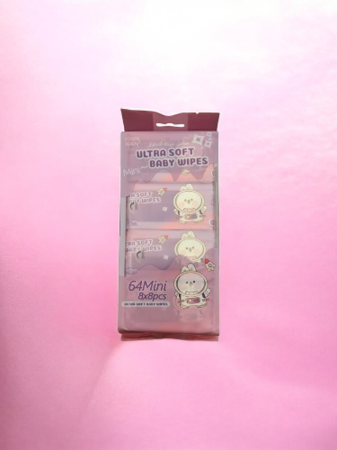 مجموعة مناديل مبللة ميني 8 قطع