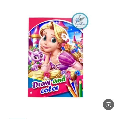 دفتر تلوين مع ملصقات الاميرة ٢قطعة