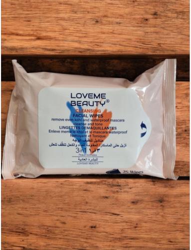 مناديل مبلله ازالة المكياج المقاوم للماء 25منديل