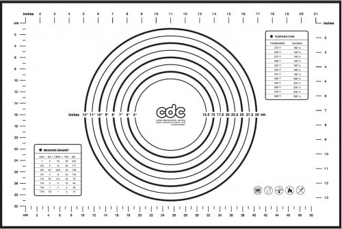 مفرش سيليكون للقياس 60X40 سم