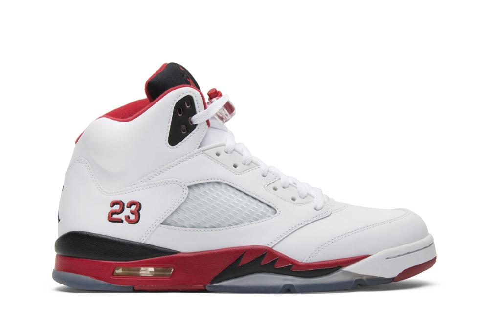 シューズ(男性用) Air Jordan 5 Retro 'Fire Red' 2013 Air Jordan 5 Retro 'Fire Red' 2013 - أحذية رياضية فاخرة