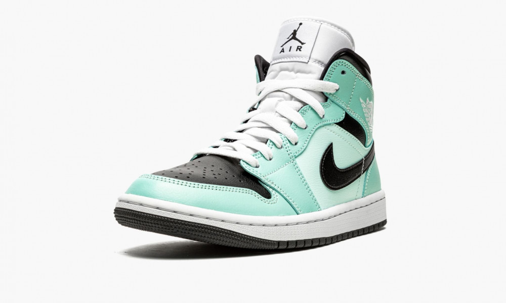 womens air jordan 1 mid aqua black