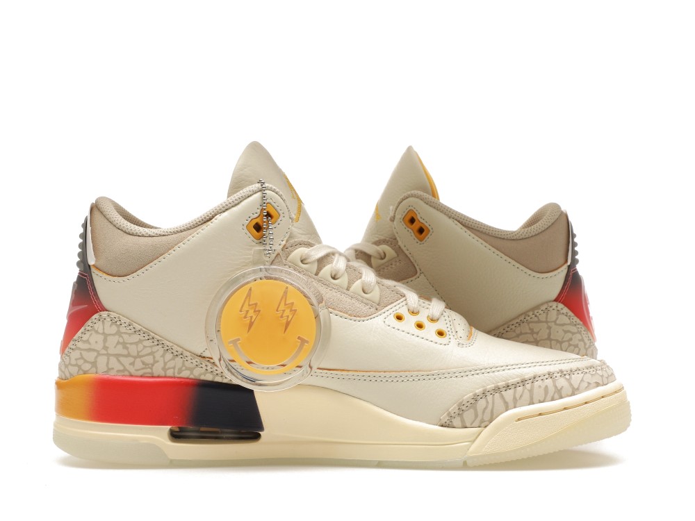 Jordan 3 Retro SP J Balvin Medellín Sunset - أحذية رياضية فاخرة