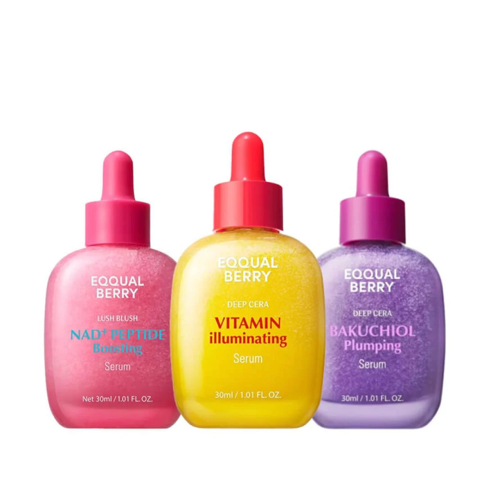 Discover EQQUALBERRY Serums: Targeted Care for Radiance, Elasticity, and Hydration