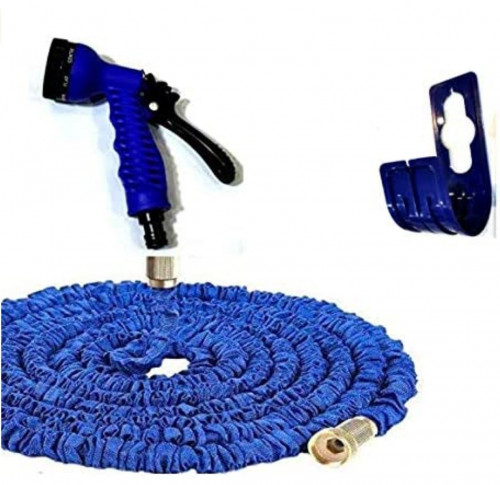 خرطوم الماء القابل للتمدد طول 15 متر بعد التمدد الكامل مع رأس نحاسي وعلاقة بلاستيك