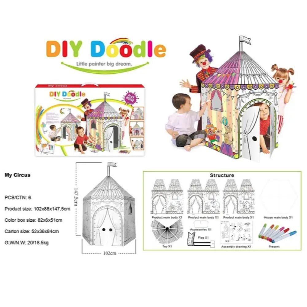 Dozen coloring tent