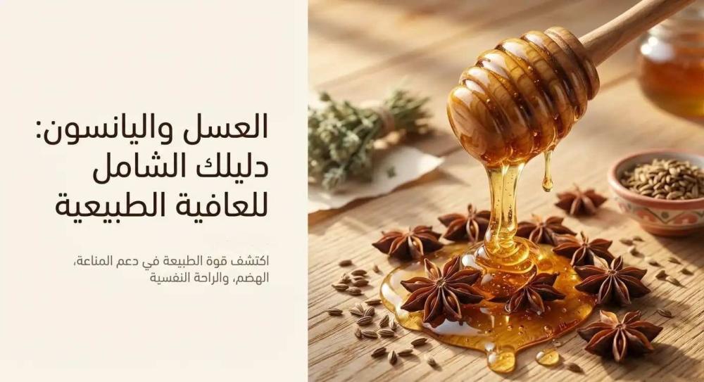 فوائد العسل مع اليانسون