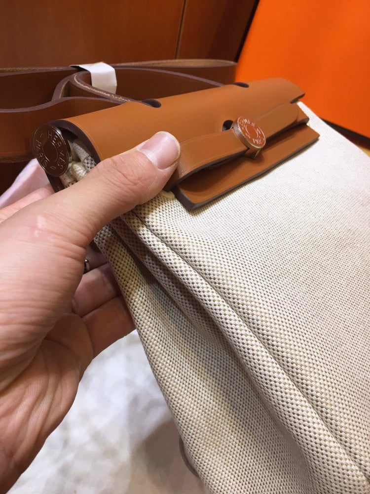 شنطة هيرمز هيرباق Hermes ماستر كواليتي طبق الاصلي