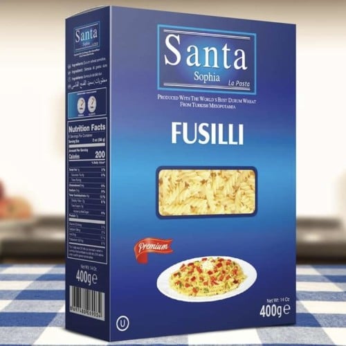 معكرونة fusili تم إنتاجه باستخدام أفضل أنواع القمح...