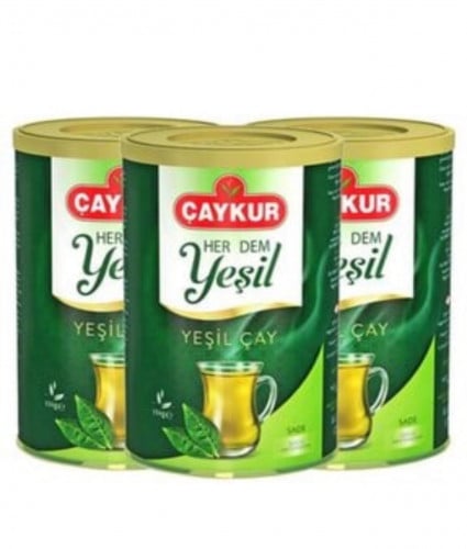 شاي تركي أخضر مستور من شركة çaykur