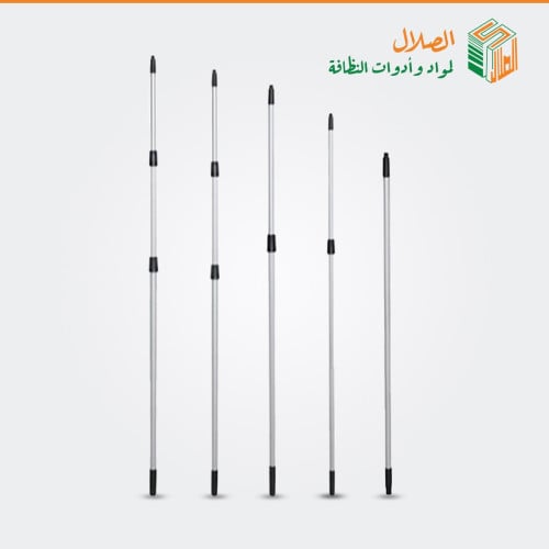 عصاء تلسكوب 1.20 متر المنيوم تنظيف الزجاج بمفصل للتحكم بالطول