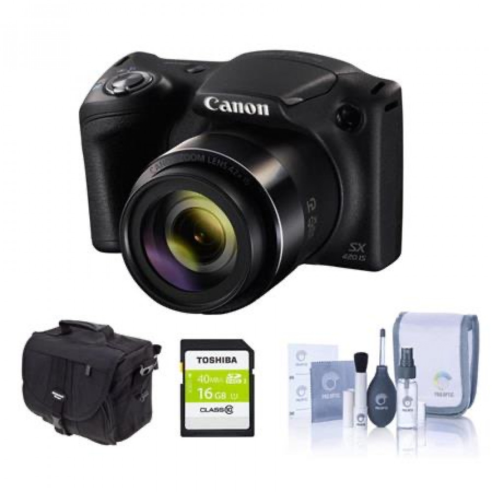 Canon PowerShot SX Digital Camera and Free Accessories, Black