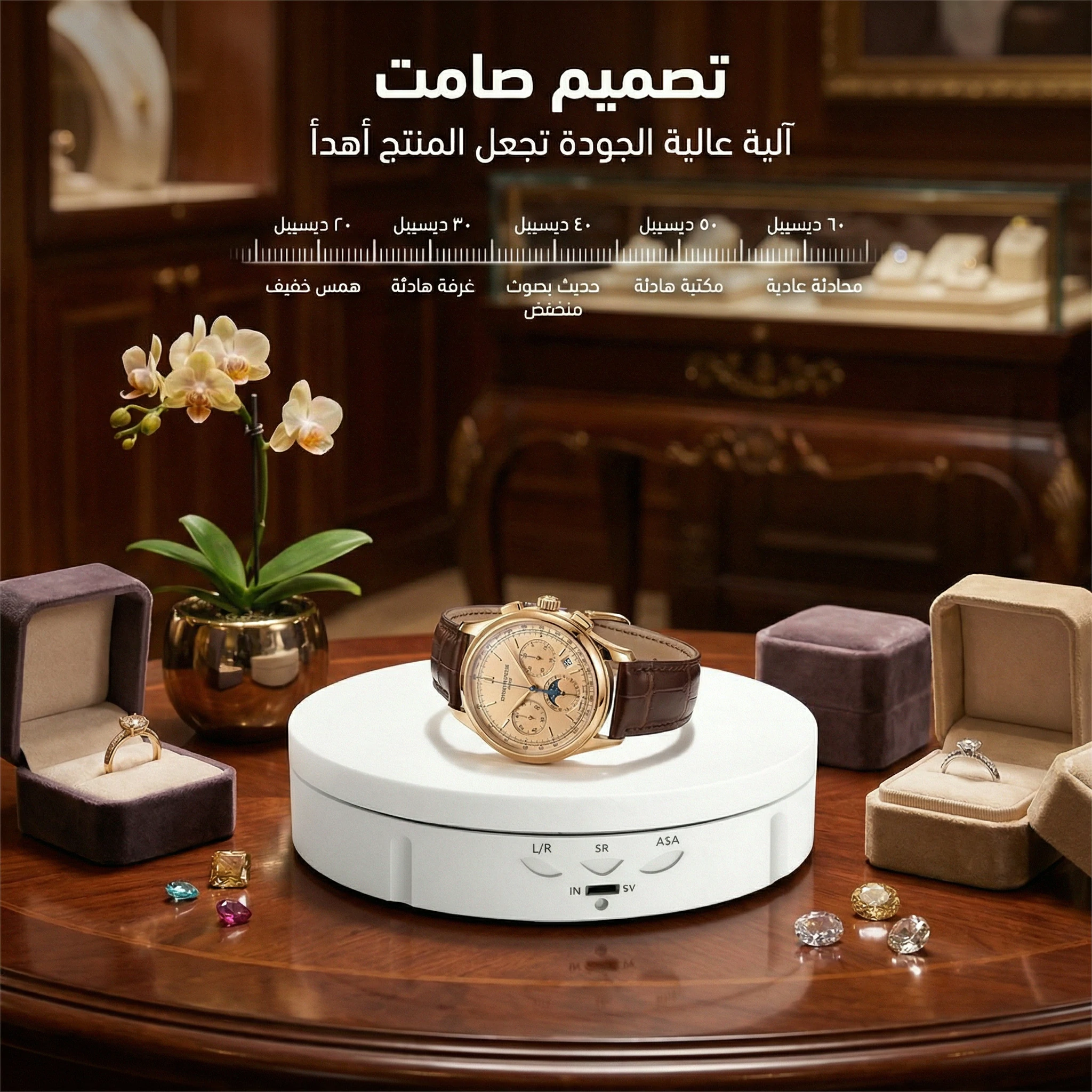 ميني ماجيك - القاعدة الدوارة 360 درجة بمقاس 14 سنتمتر