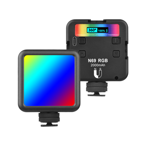 كام لايتس - اضاءة كاميرا تصوير 360 لون RGB