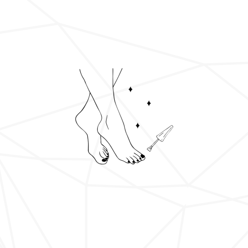 أظافر أسبوعية + لون عادي