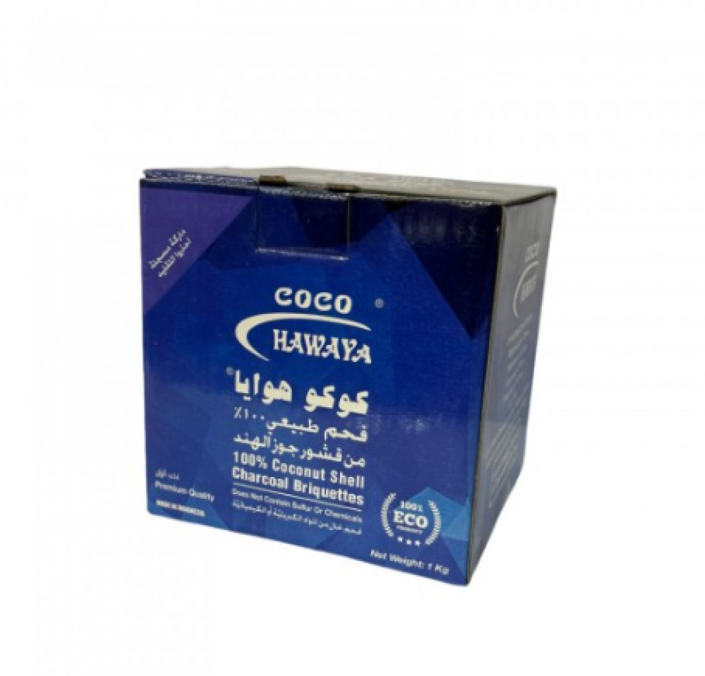 تصميم مريح في اليد فحم كوكو هوايا الازرق فحم طبيعي قشور جوز هند COCO HAWAYA