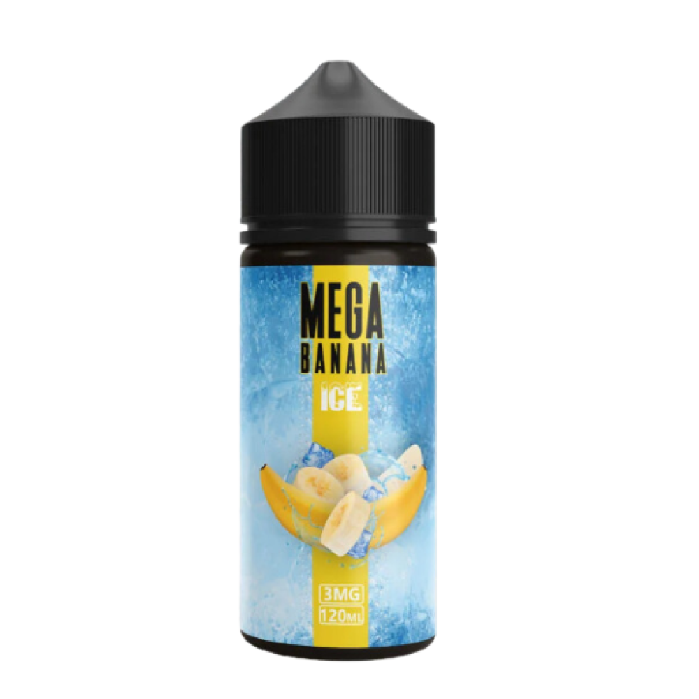 تصميم مريح في اليد نكهة ميقا موز ايس 120 مل Mega Banana Ice VAPE