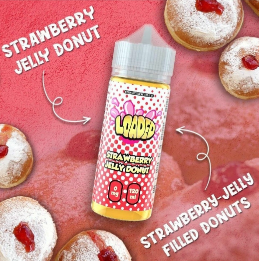 Ergonomics نكهة لوديد فراولة جيلي دونات 120 مل Loaded strawberry jelly donuts