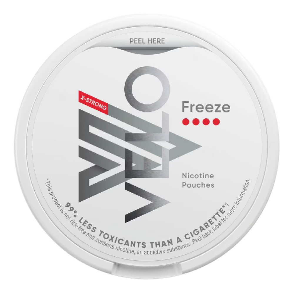 Ergonomics فيلو النعناع والمنثول فريز 11 نيكوتين VELO Freeze X Strong