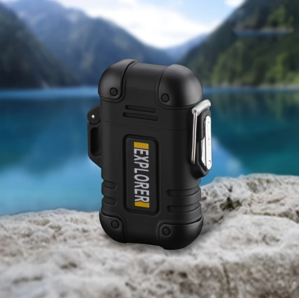 Rechargeable electric lighter for camping with a lanyard - Saudi Vape Store  Original Devices And E Liquids - ZERO VAPE