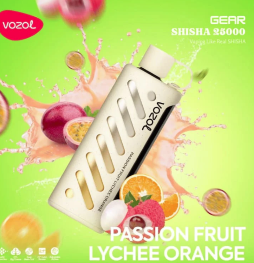 فوزول جير شيشة 25000 موشة VOZOL Gear Shisha 25000 puffs