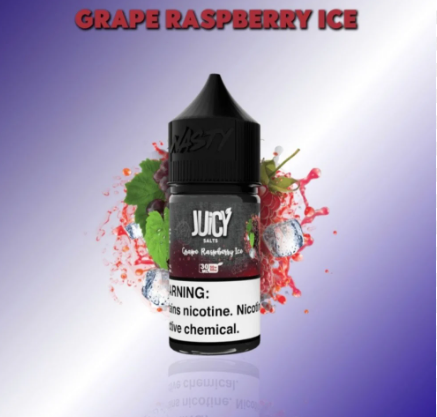 Ergonomics نكهة سولت جوسي عنب توت ايس - Juicy Grape Raspberry ICE Salt