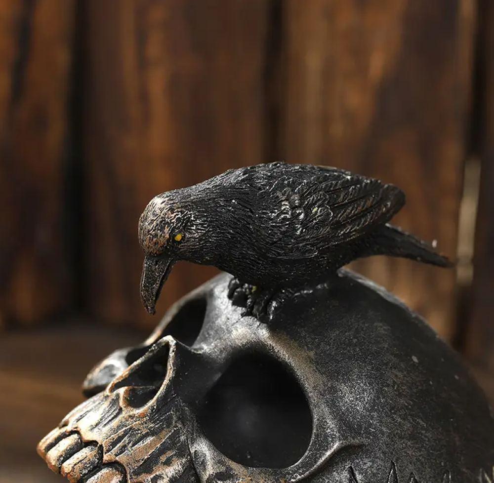 A cool ashtray in the shape of a brass skull | Zero Vape Store