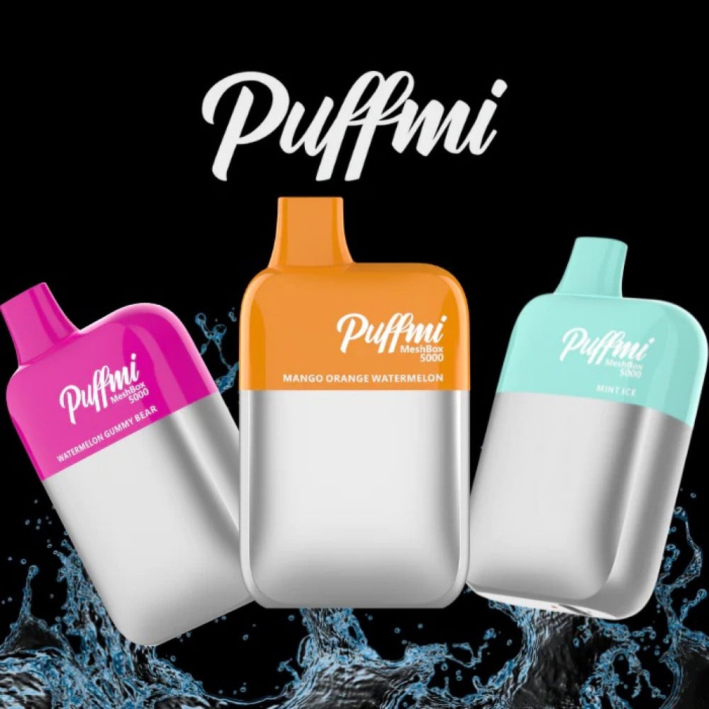 عمر بطارية طويل بف مي 5000 سحبة PUFFMI MESH BOX 5000 Disposable